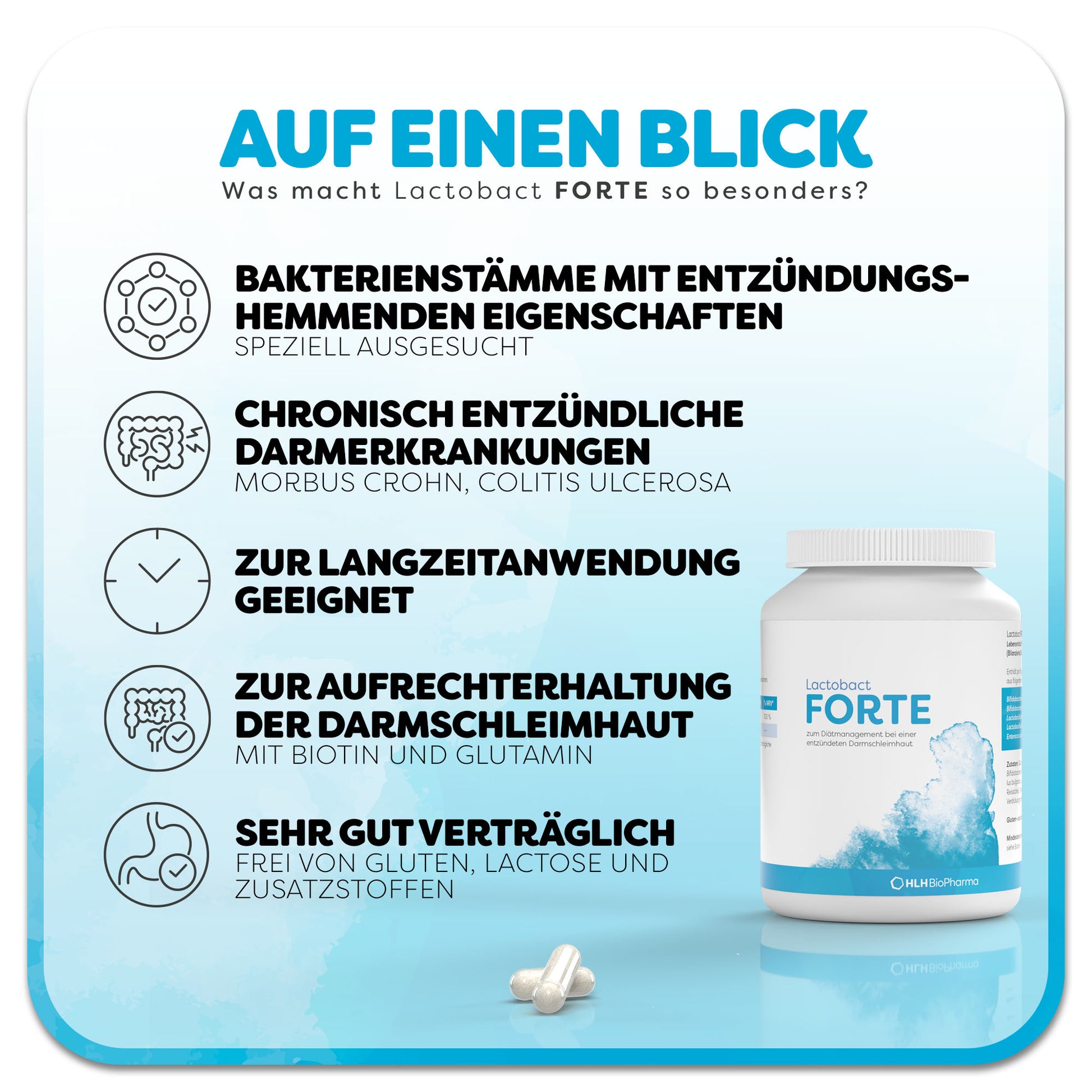 Informationsblatt zum Produkt Lactobact Forte