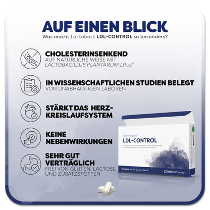 Informationsblatt zum Produkt Lactobact LDL-Control