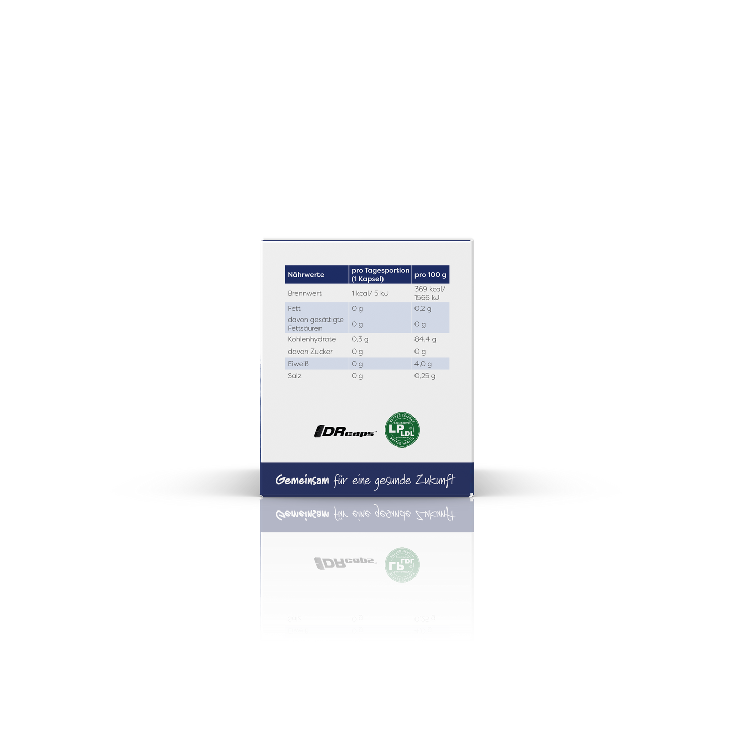 Kartonage Lactobact LDL-Control von rechts