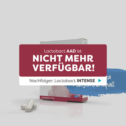 Banner mit Schriftzug Lactobact AAD ist nicht mehr verfügbar